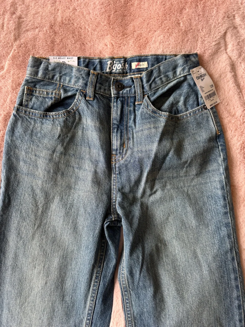 NWT OshKosh B’gosh Classic Denim Jeans Size 12R Boys Blue